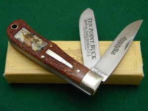 Remington UMC USA Nostalgic Art Collection Ten Point Buck Bullet Knife - NIB 