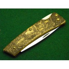 Winchester Trademark USA W 15 1988-1 Brass Lockback Knife - NIB Winchester Trademark USA W 15 1988-1 Brass Lockback Knife - NIB