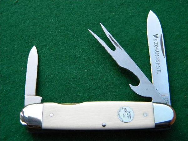 Weidmannsheil Solingen Germany Ivory Take Apart Hobo Knife Weidmannsheil Solingen Germany Ivory Take Apart Hobo Knife