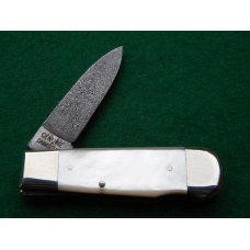 Weidmannsheil Solingen Germany Pearl Damascus Lockback Knife Weidmannsheil Solingen Germany Pearl Damascus Lockback Knife
