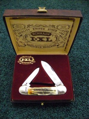 Schrade Wostenholm IXL Sheffield England Stag Canoe - NIB