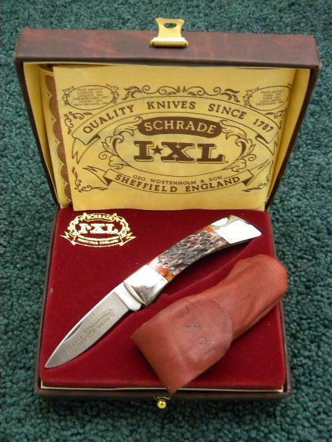 Schrade Wostenholm IXL Sheffield England Bone Lockback - MIB Schrade Wostenholm IXL Sheffield England Bone Lockback - MIB