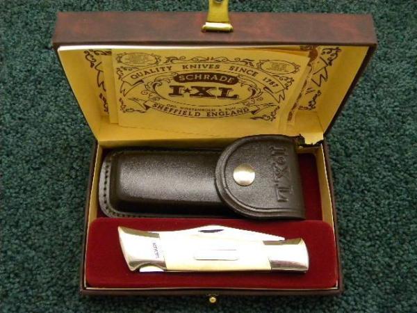 Schrade Wostenholm IXL Sheffield England Big Micarta Lockback Knife - MIB Schrade Wostenholm IXL Sheffield England Big Micarta Lockback Knife - MIB
