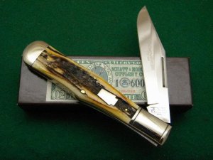 Schatt & Morgan Titusville PA. 2005 Stag 031302 Coke Bottle Knife - NIB