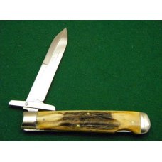 Schatt & Morgan Titusville PA. 1995 Stag 03191L Swing Guard Lockback Knife - NIB Schatt & Morgan Titusville PA. 1995 Stag 03191L Swing Guard Lockback Knife - NIB