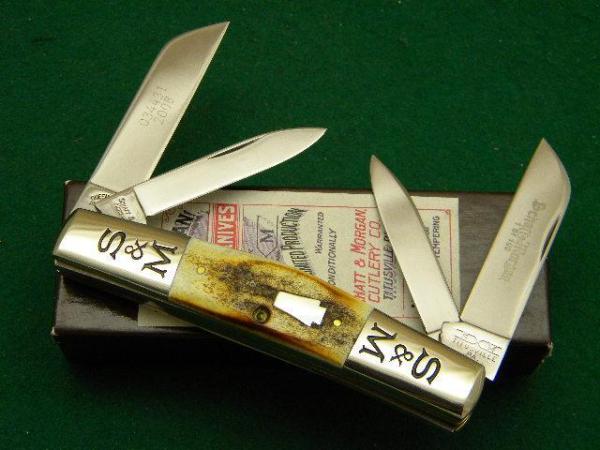Schatt & Morgan Titusville PA. 2008 Stag 034431 Congress Knife - NIB Schatt & Morgan Titusville PA. 2008 Stag 034431 Congress Knife - NIB