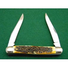 Schatt & Morgan Titusville PA. 2005 Stag 032125 Muskrat Knife - NIB Schatt & Morgan Titusville PA. 2005 Stag 032125 Muskrat Knife - NIB