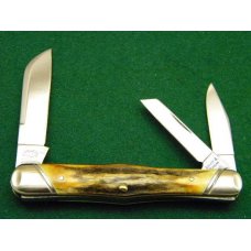 Schatt & Morgan Titusville PA. 2005 Stag 033448 Carpenter's Whittler Knife - NIB Schatt & Morgan Titusville PA. 2005 Stag 033448 Carpenter's Whittler Knife - NIB