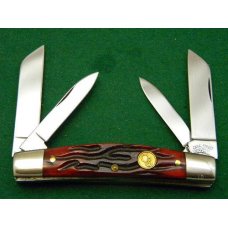Canal Street Cutlery Co. Crimson Stag Bone Congress Knife - 1 of 50 - NIB Canal Street Cutlery Co. Crimson Stag Bone Congress Knife - 1 of 50 - NIB