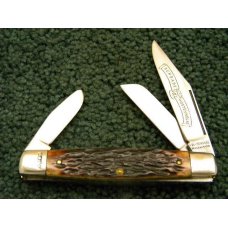 Schrade Wostenholm IXL Sheffield England Bone Stockman Knife - NIB Schrade Wostenholm IXL Sheffield England Bone Stockman Knife - NIB