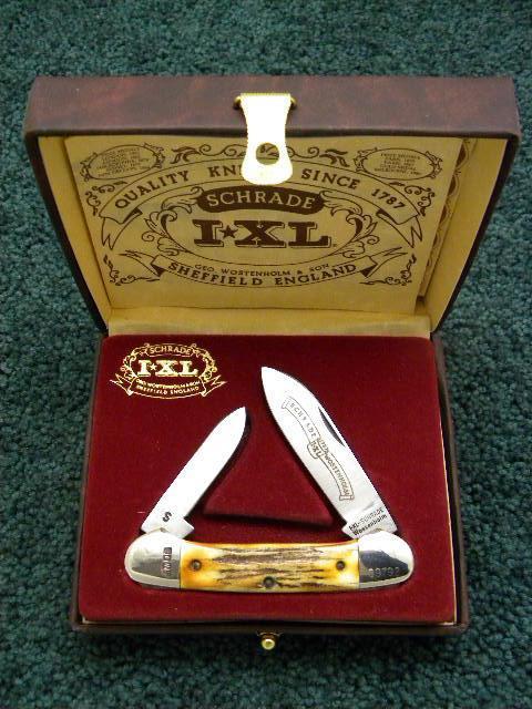 Schrade Wostenholm IXL Sheffield England Stag Canoe - NIB Schrade Wostenholm IXL Sheffield England Stag Canoe - NIB