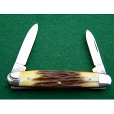 Case XX Stainless USA 2 Dot (1978) Stag Red Etch 5279 SSP Equal End Pen Knife - Mint Case XX Stainless USA 2 Dot (1978) Stag Red Etch 5279 SSP Equal End Pen Knife - Mint