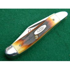Case XX Stainless USA 2 Dot (1978) Stag Red Etch 5220 SSP Peanut Knife - Mint Case XX Stainless USA 2 Dot (1978) Stag Red Etch 5220 SSP Peanut Knife - Mint