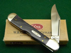 Case XX USA 1998 Smooth Purple Bone 61549L SS Copperlock Knife - SFO - NIB