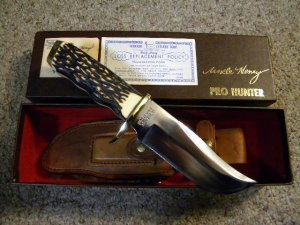 Schrade USA 171UH Uncle Henry Pro Hunter Staglon Sheath Knife