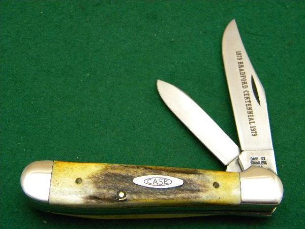 Case XX Stainless USA 1 Dot (1979) Bradford Centennial Stag 5249 SSP Copperhead Knife Case XX Stainless USA 1 Dot (1979) Bradford Centennial Stag 5249 SSP Copperhead Knife