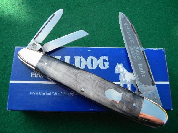 Bulldog Brand Solingen Germany Horn Celebrated Anglo Saxon Whittler Knife - NIB Bulldog Brand Solingen Germany Horn Celebrated Anglo Saxon Whittler Knife - NIB