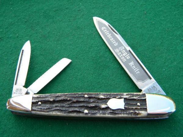 Bulldog Brand Solingen Germany Stag Celebrated Anglo Saxon Whittler Knife Bulldog Brand Solingen Germany Stag Celebrated Anglo Saxon Whittler Knife