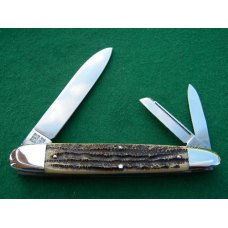 Bulldog Brand Solingen Germany Stag Celebrated Anglo Saxon Whittler Knife Bulldog Brand Solingen Germany Stag Celebrated Anglo Saxon Whittler Knife
