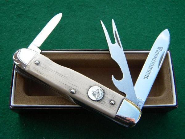 Weidmannsheil Solingen Germany Ivory Take Apart Hobo Knife Weidmannsheil Solingen Germany Ivory Take Apart Hobo Knife