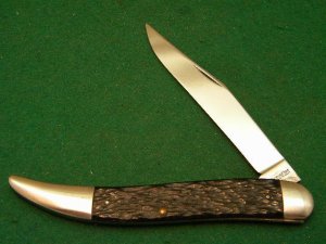 Remington Straight Lined Script 1 Blade Imitation Bone No Number Toothpick Knife c.1935-1940