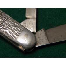 Miller Bros. USA Meriden Knife Co. Aluminum Jack Knife - Delineator Boy Sales c.1917-1926 Miller Bros. USA Meriden Knife Co. Aluminum Jack Knife - Delineator Boy Sales c.1917-1926