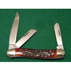 Rare Case XX Stainless USA 1965-69 Bone 6318 HP SSP Polished Stainless Stockman Knife Rare Case XX Stainless USA 1965-69 Bone 6318 HP SSP Polished Stainless Stockman Knife