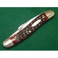 Rare Case XX Stainless USA 1965-69 Bone 6318 HP SSP Polished Stainless Stockman Knife Rare Case XX Stainless USA 1965-69 Bone 6318 HP SSP Polished Stainless Stockman Knife
