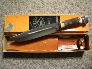 Schmidt & Ziegler German Bull Solingen Germany 5519 EL TORO Stag Sheath Knife - NIB