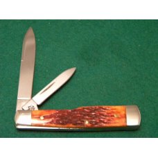 Case Bros. Cutlery Co. USA 2004 Chestnut Bone 6215 SS Gunstock Knife - NIB Case Bros. Cutlery Co. USA 2004 Chestnut Bone 6215 SS Gunstock Knife - NIB