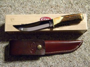 Case XX USA 1998 Stag 523-5 SS Fixed Blade Sheath Knife - NIB