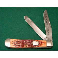 Case Bros. Cutlery Co. USA 2004 Chestnut Bone 6254 SS Trapper Knife - NIB Case Bros. Cutlery Co. USA 2004 Chestnut Bone 6254 SS Trapper Knife - NIB