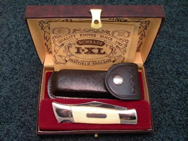 Schrade Wostenholm IXL Sheffield England Big Micarta Lockback Knife - MIB Schrade Wostenholm IXL Sheffield England Big Micarta Lockback Knife - MIB