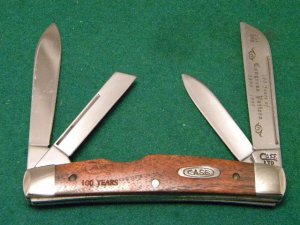 Case XX USA 1995 Wood 14052 SS 100 Years Congress Knife