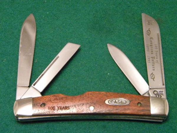 Case XX USA 1995 Wood 14052 SS 100 Years Congress Knife Case XX USA 1995 Wood 14052 SS 100 Years Congress Knife