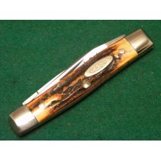 Case XX Stainless USA 52033 SSP 3 Dot (1977) Blue Sroll Stag 2 Blade Pen Knife - Mint Case XX Stainless USA 52033 SSP 3 Dot (1977) Blue Sroll Stag 2 Blade Pen Knife - Mint