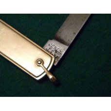 J.C.N. Co. Pat. 11-9-37 Gold Filled Pull Ball Switch Blade Knife - c.1937-1948