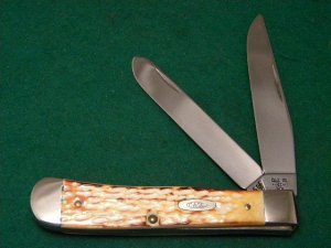 Case XX SS USA 5 Dot (1985) Bone 6254 SS Trapper Knife