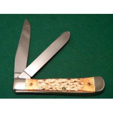 Case XX SS USA 5 Dot (1985) Bone 6254 SS Trapper Knife Case XX SS USA 5 Dot (1985) Bone 6254 SS Trapper Knife