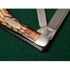 Case XX SS USA 4 Dot (1996) Bone W6215 SS Gunstock Knife Case XX SS USA 4 Dot (1996) Bone W6215 SS Gunstock Knife