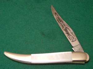 Parker Cut. Co. Japan Pearl 1980 Gator Cutlery Club Toothpick Knife