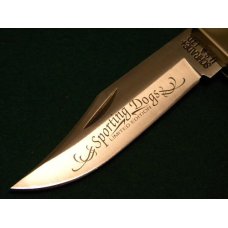 Schrade + USA Sporting Dogs Commemorative Scrimshaw English Pointer Lockback Knife and Pouch - NIB