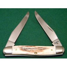 Case XX USA 2 Dot (1998) Stag Muskrat SS Case Collectors Club Life Member Knife