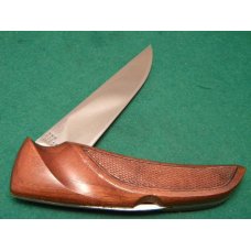 Gerber Hand Checkered Walnut Folding Hunter (S) Knife - c.1968-1974 - NIB
