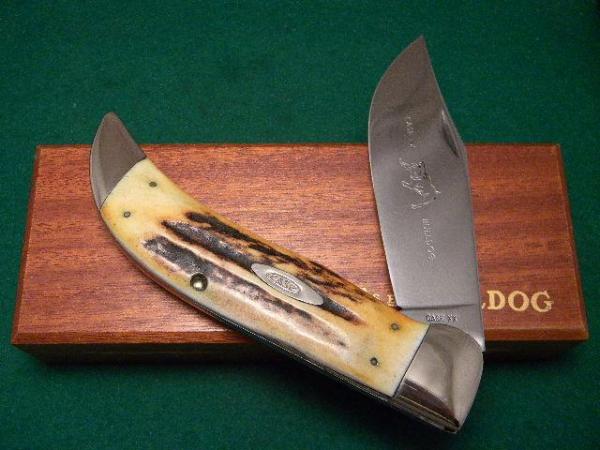 Case XX USA 1965 Stag 5172 Transition Bulldog in Original Wood Case Case XX USA 1965 Stag 5172 Transition Bulldog in Original Wood Case