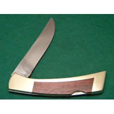 Gerber Portland, OR 97223 USA Brass/Wood Lockback Knife and Leather Pouch Gerber Portland, OR 97223 USA Brass/Wood Lockback Knife and Leather Pouch