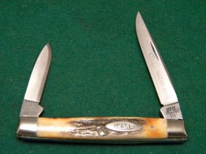 Case XX Stainless USA 5233 SSP 4 Dot (1976) Stag 2 Blade Pen Knife