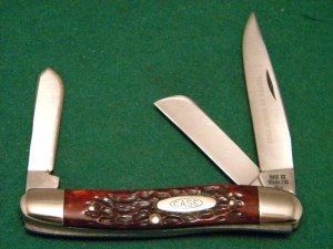 Case XX Stainless USA 1970's Bone 6318 HP SSP Stockman Knife