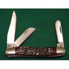 Case XX Stainless USA 1970's Bone 6318 HP SSP Stockman Knife Case XX Stainless USA 1970's Bone 6318 HP SSP Stockman Knife