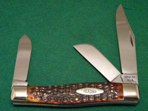 Case XX USA 10 Dot (1970) Bone 6375 Big Stockman Knife Case XX USA 10 Dot (1970) Bone 6375 Big Stockman Knife